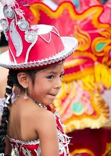 Young dancer from last year's Festival Boliviano